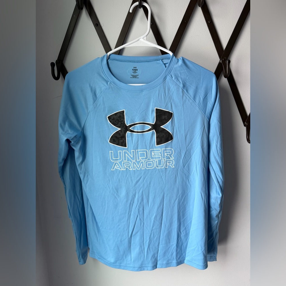 Under Armour Light Blue Logo Shirt